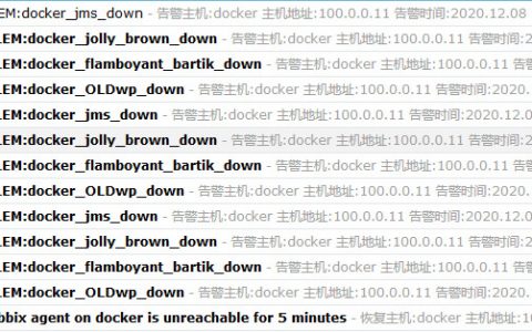 Zabbix监控docker容器